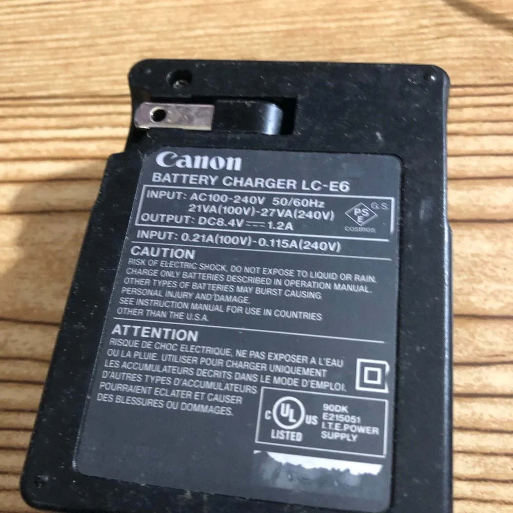 Canon Black Video Game Console Charger